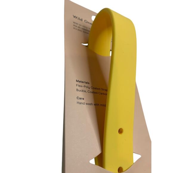 Large Wild One Dog Collar All Weather Durable Flex-Poly Yellow 15-18" Neck - Picture 8 of 8